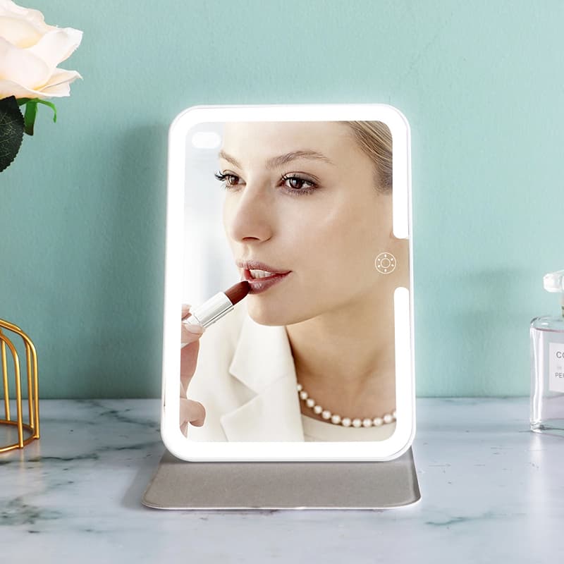 makeup mirror with pu case