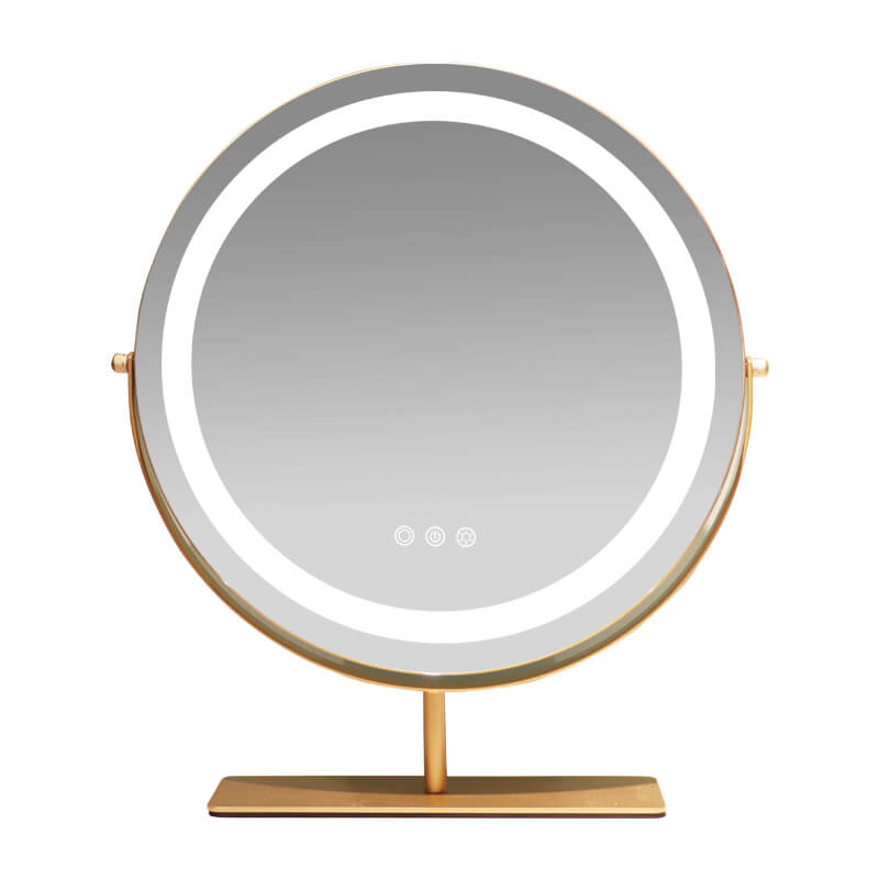 DP231 Tabletop Round Smart Touch Lighted Hollywood Vanity Makeup Mirror with 3 Color Lighting