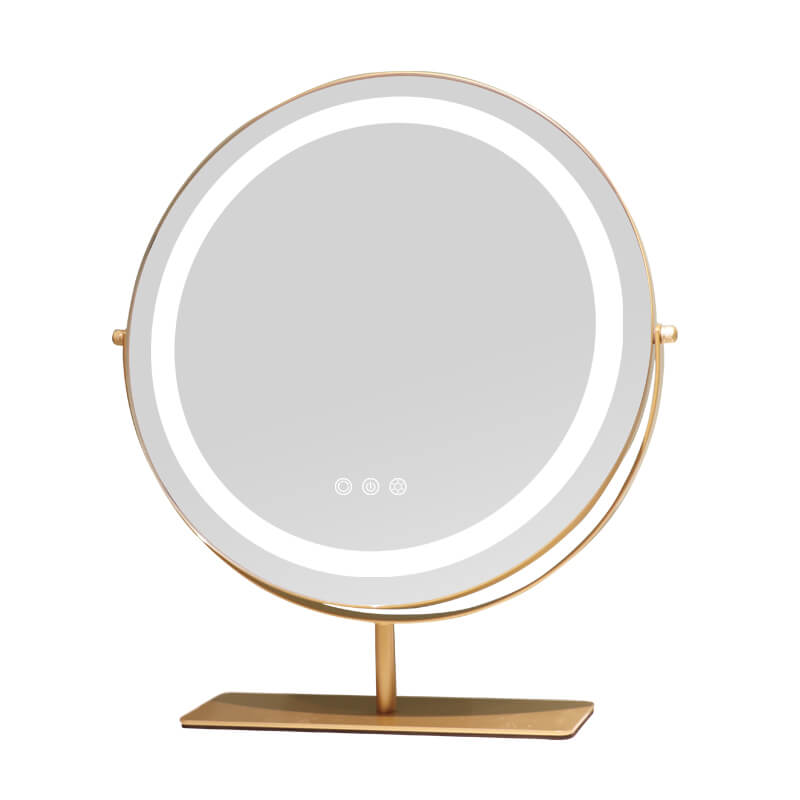 DP231 Tabletop Round Smart Touch Lighted Hollywood Vanity Makeup Mirror with 3 Color Lighting