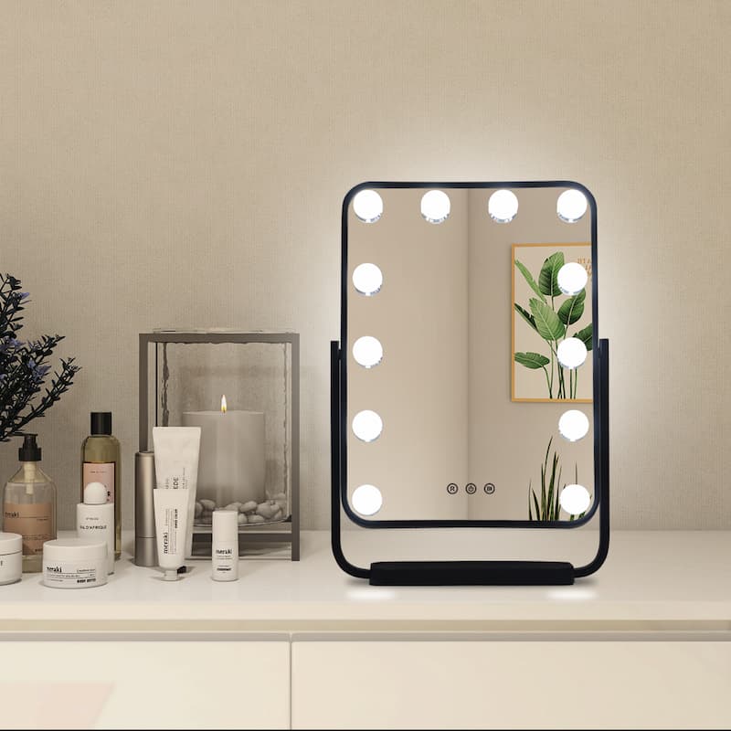 vanity mirror with lights and bluetooth