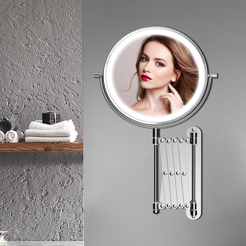 wall mounted vanity mirror with lights