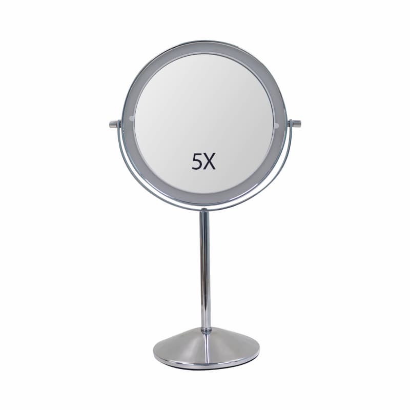 magnifying mirror with light 5x