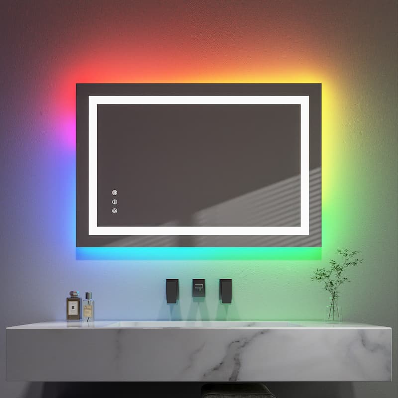 RGB bathroom mirror
