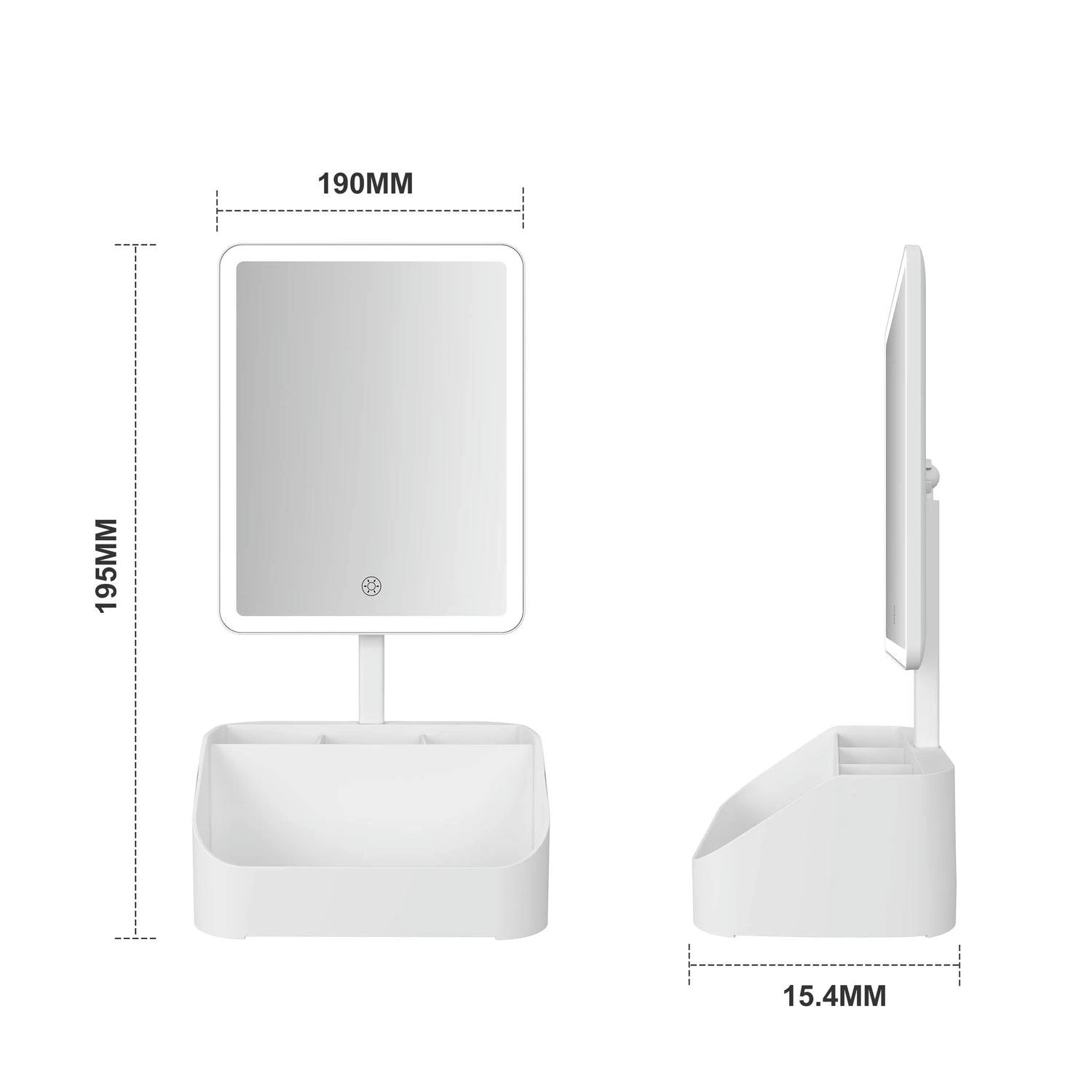 Makeup Mirror With Storage