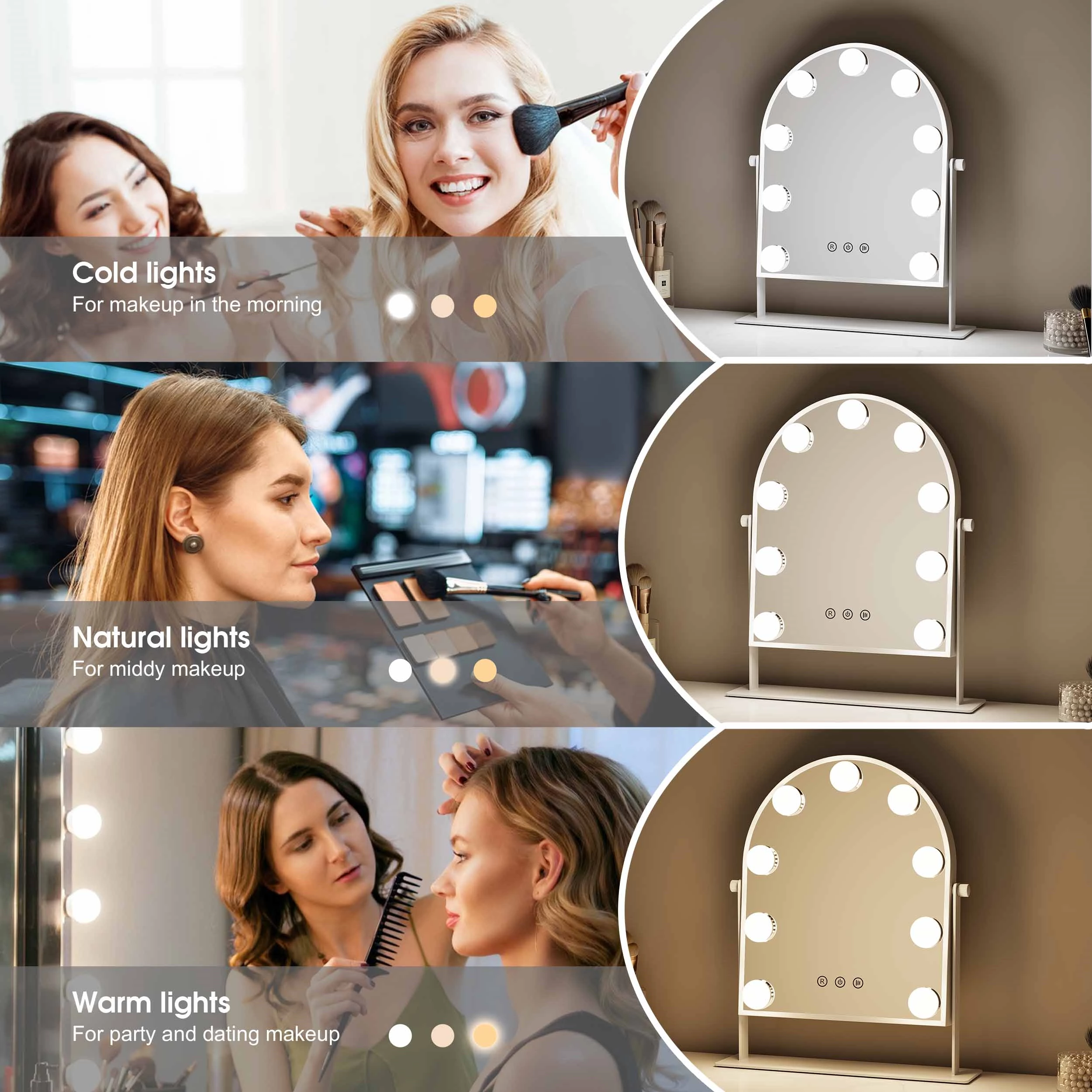 Arch Hollywood Vanity Mirror