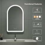 Arched LED Bathroom Mirror