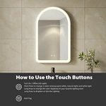Arched LED Bathroom Mirror