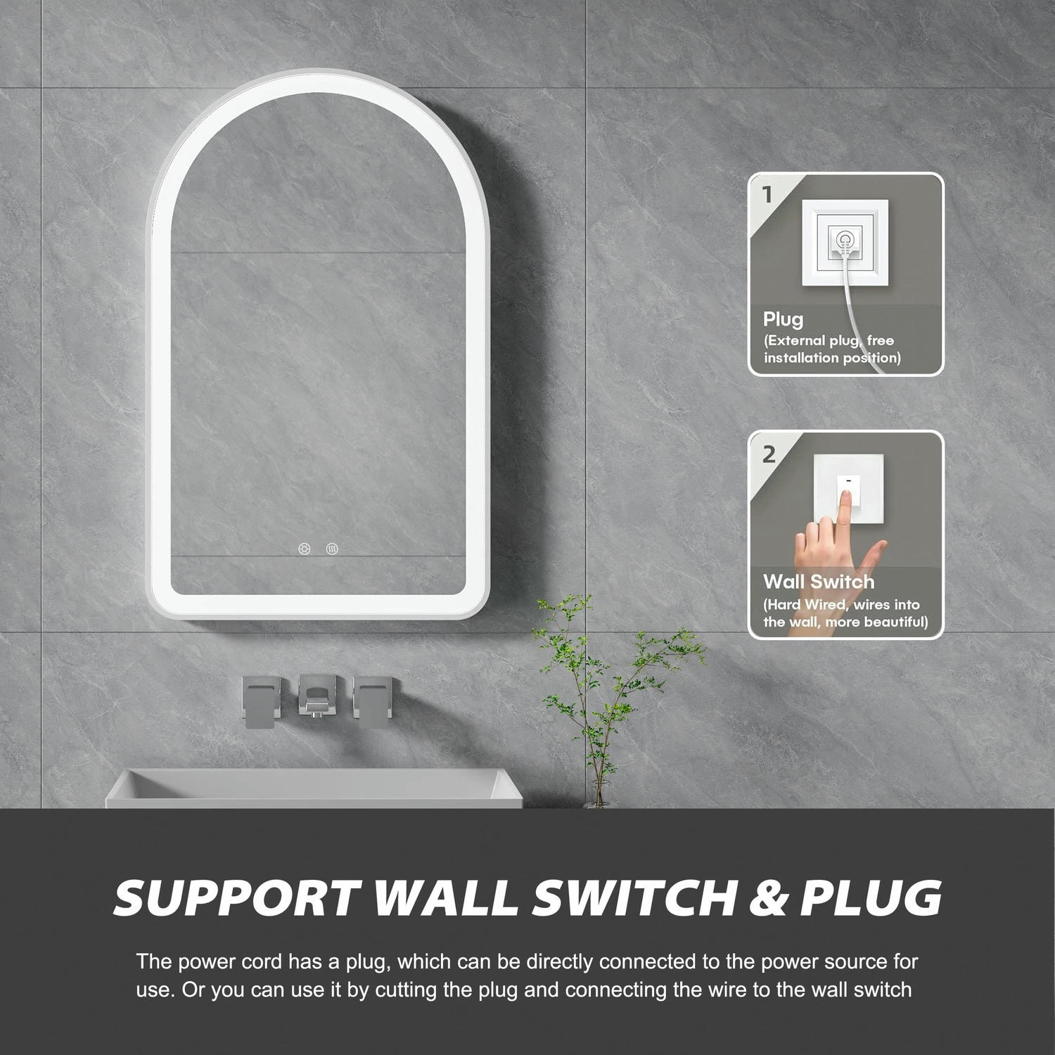 Arched Bathroom Mirror