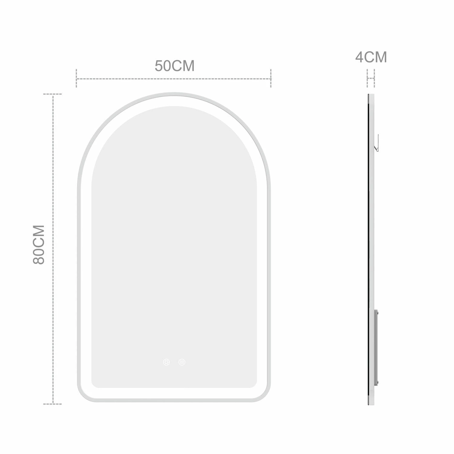 Arched LED Bathroom Mirror