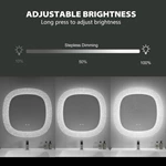 Irregular LED Bathroom Mirror