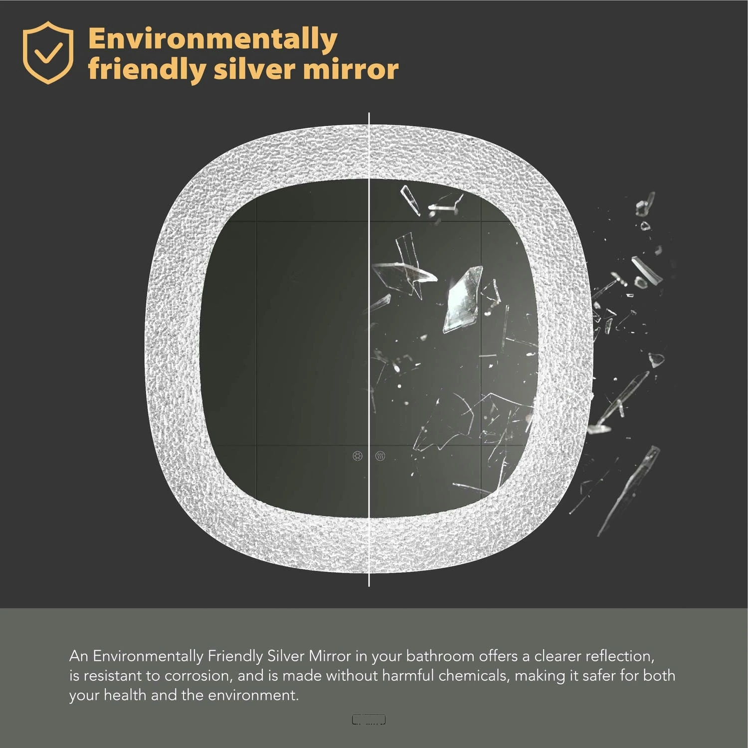 Anti Fog Bathroom Mirror