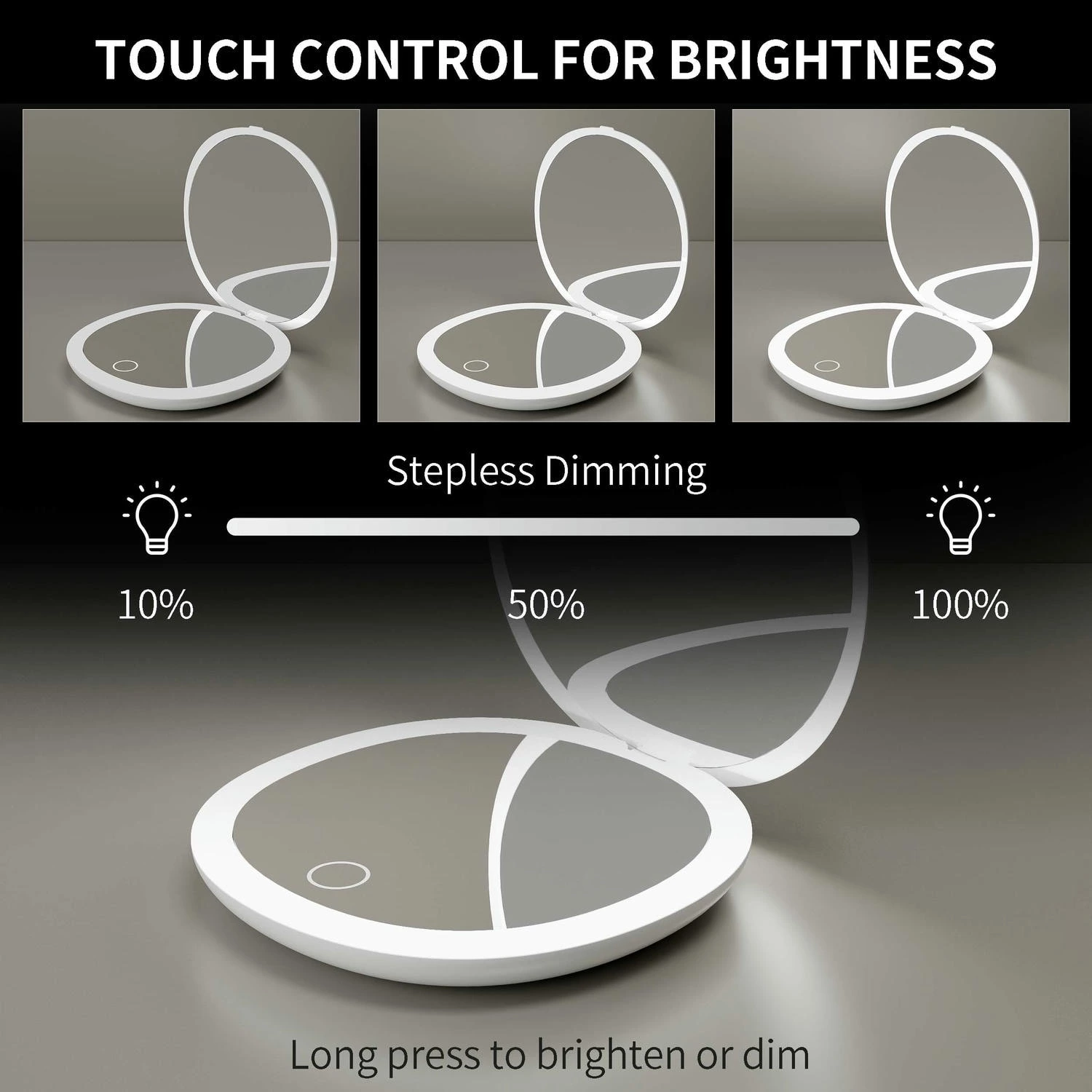 Rechargeable LED Pocket Mirror