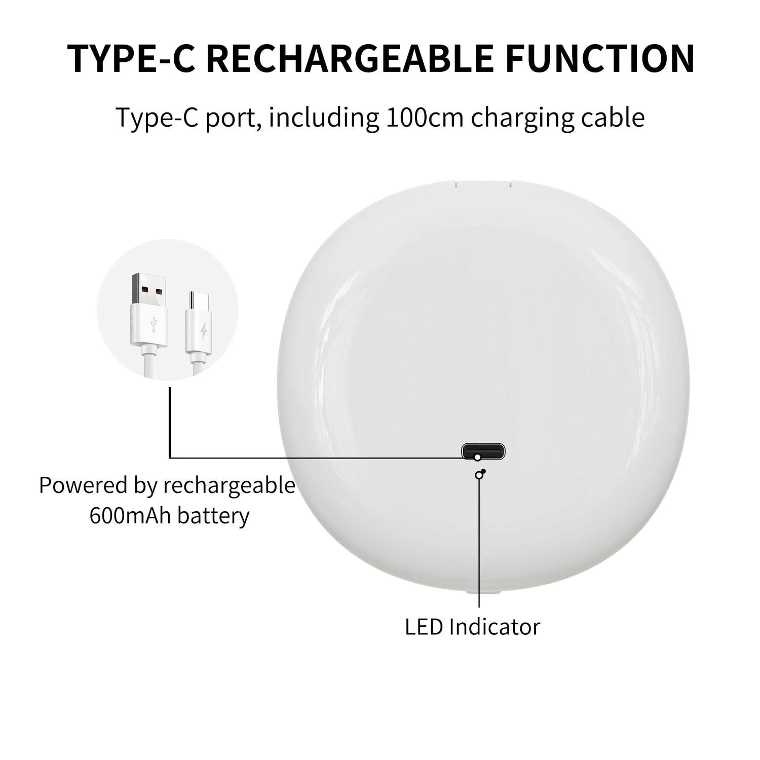 Rechargeable LED Pocket Mirror