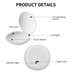 Rechargeable LED Pocket Mirror