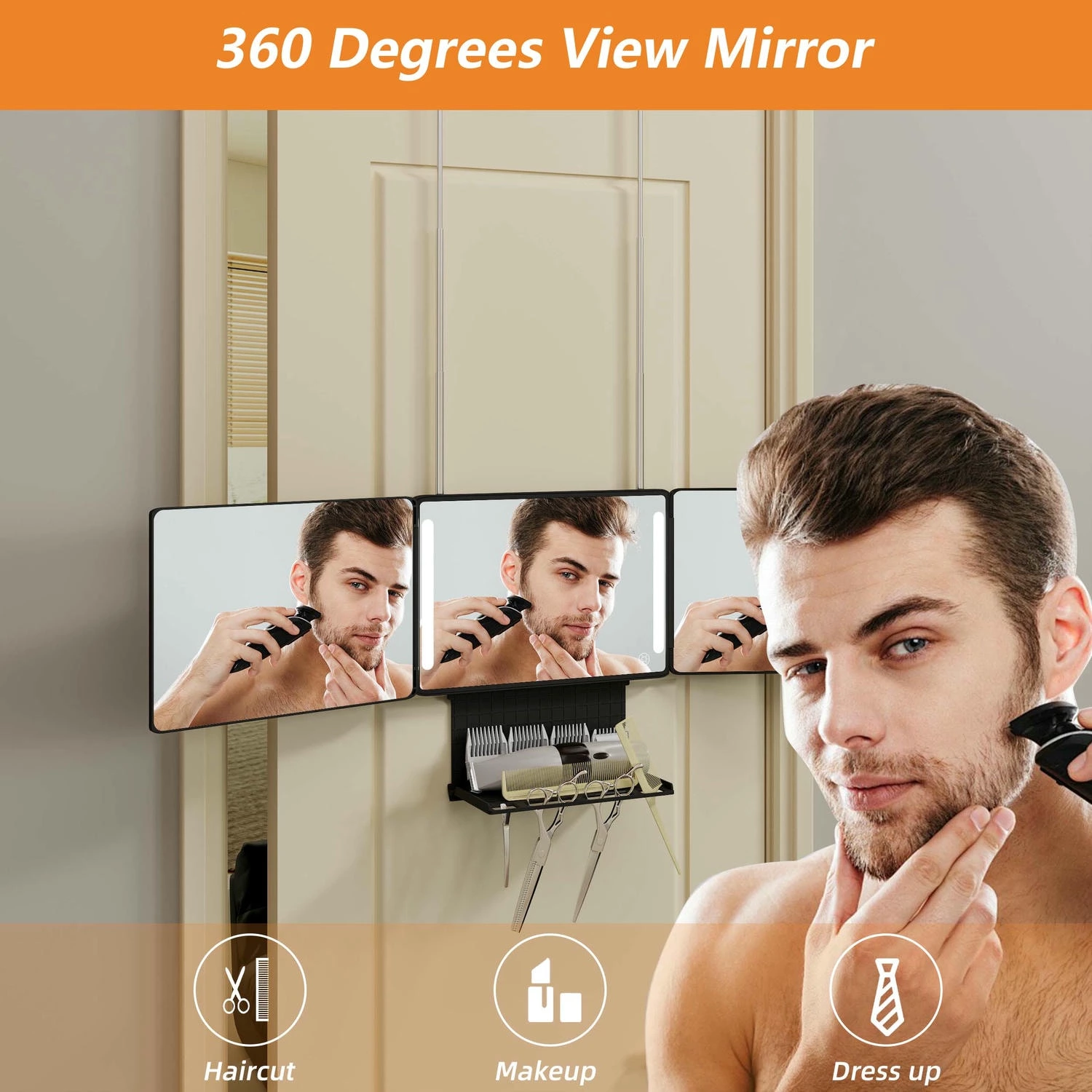 3 Way Mirror For Hair Cutting