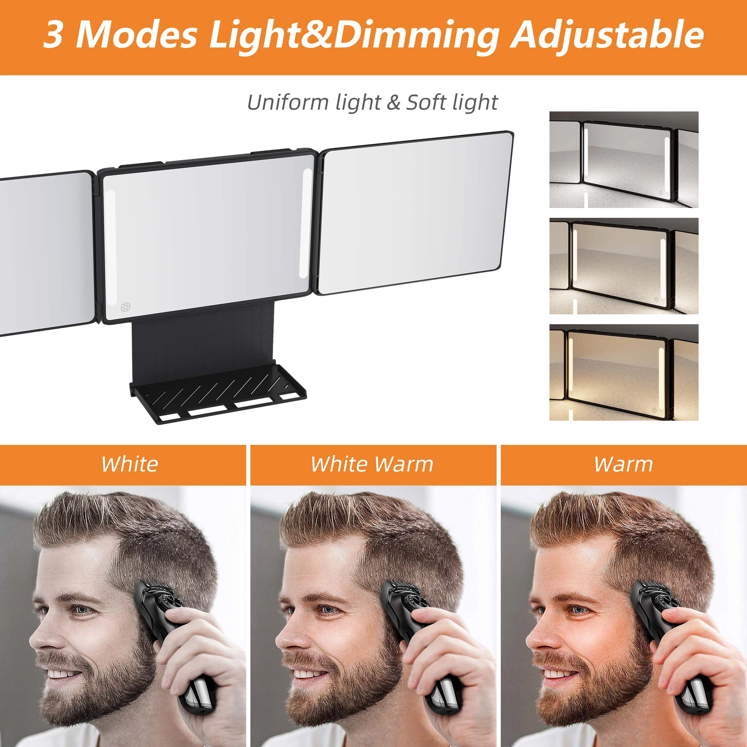3 Way Mirror For Hair Cutting