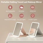 Portable LED Travel Makeup Mirror