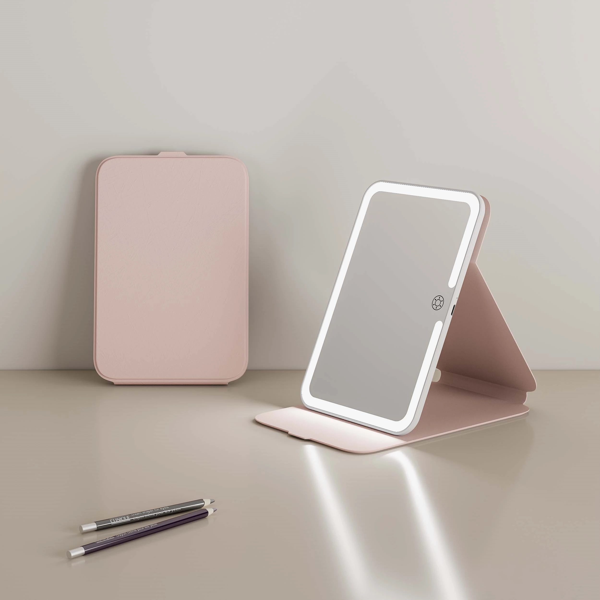 Portable LED Travel Makeup Mirror