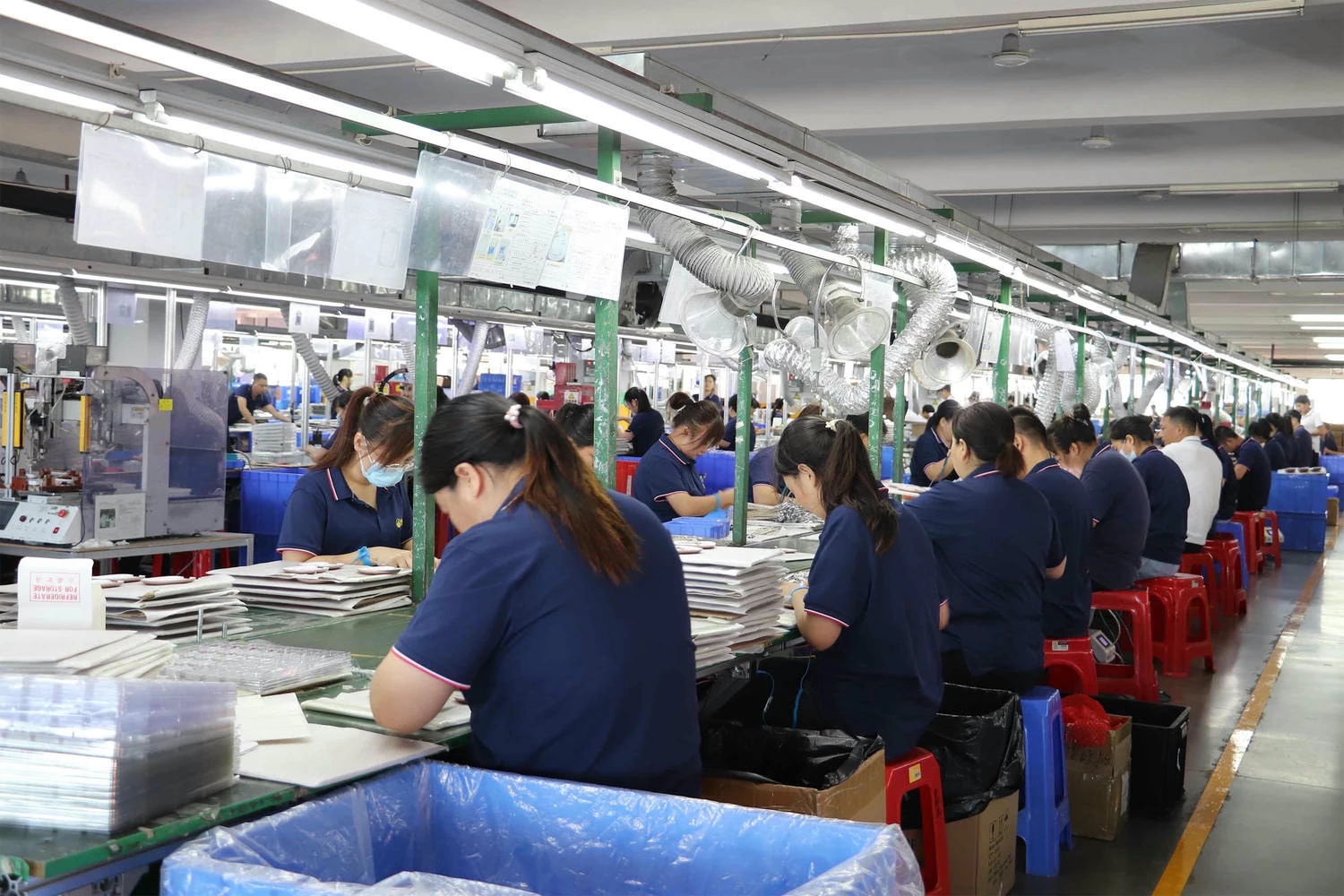 Workers Assembling