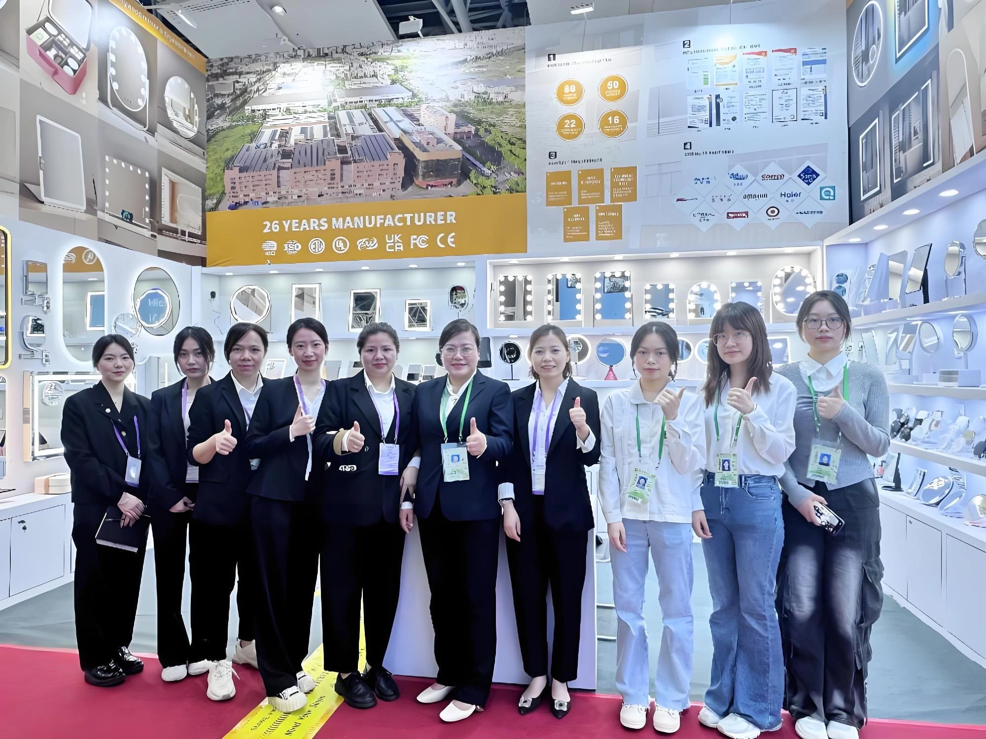 JYD Mirror Successfully Showcases at The 137th Canton Fair