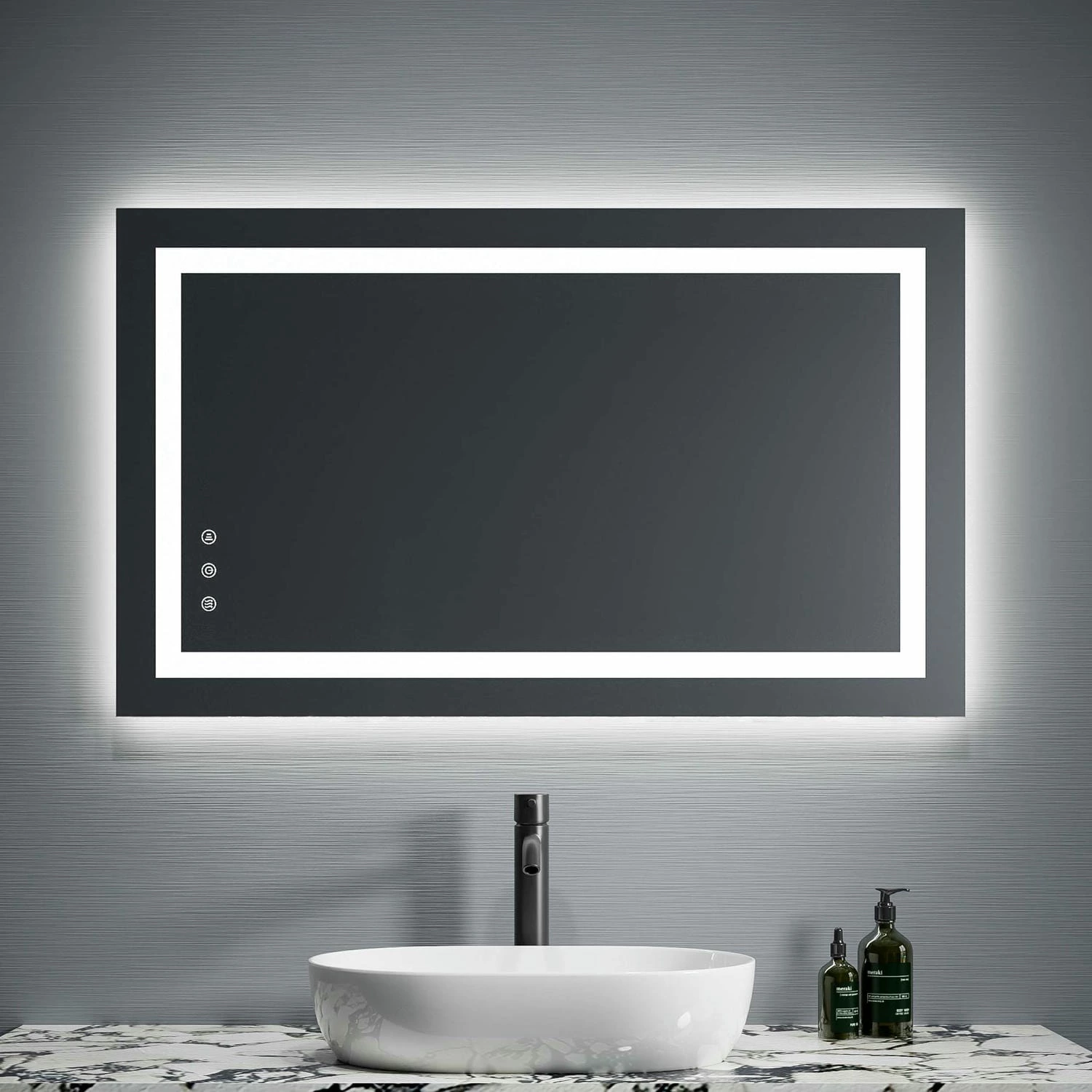 Frameless Backlit Led Bathroom Mirror