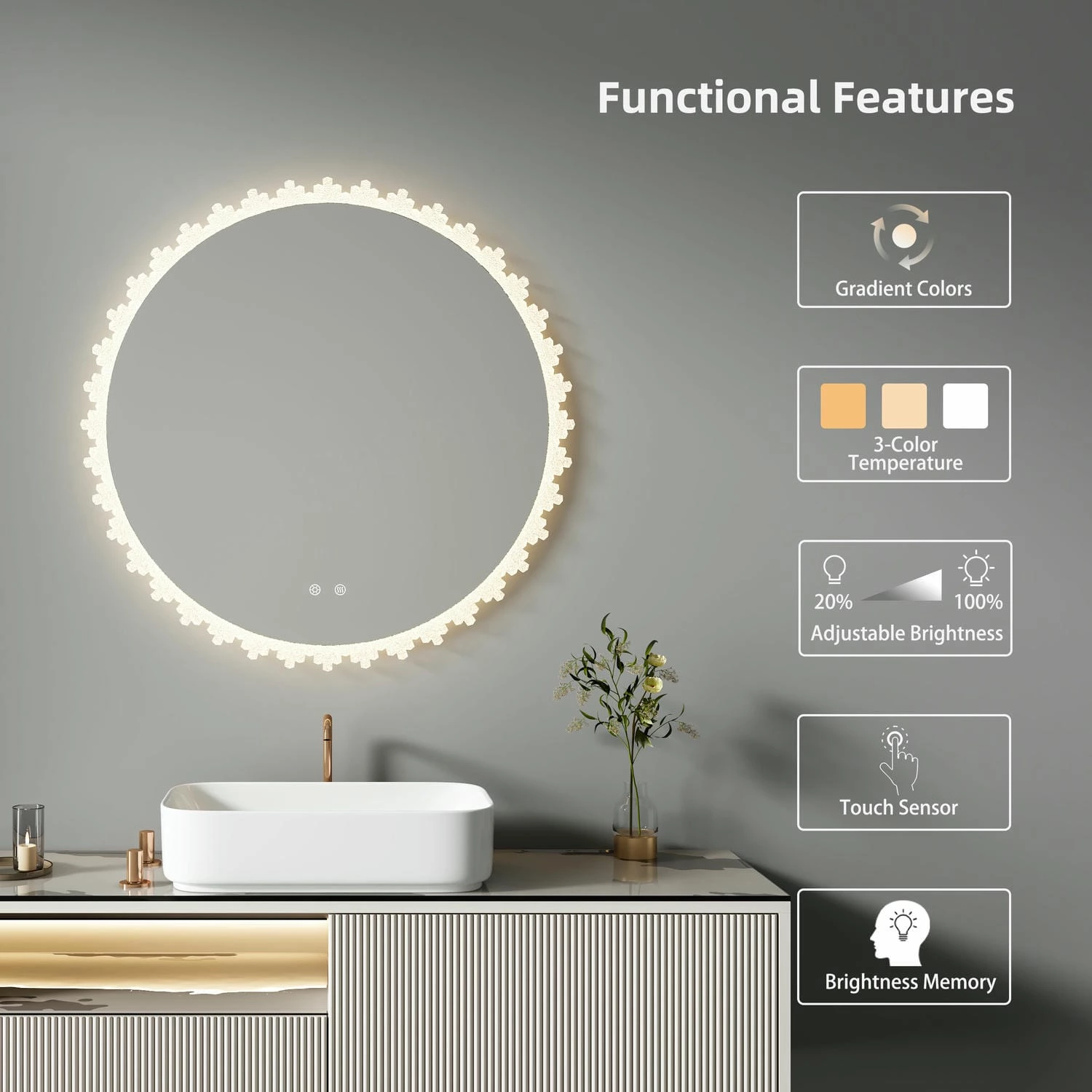Round Bathroom Mirror