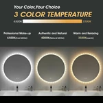 Round Irregular LED Bathroom Mirror