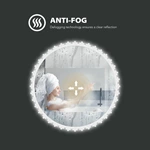 Round Irregular LED Bathroom Mirror