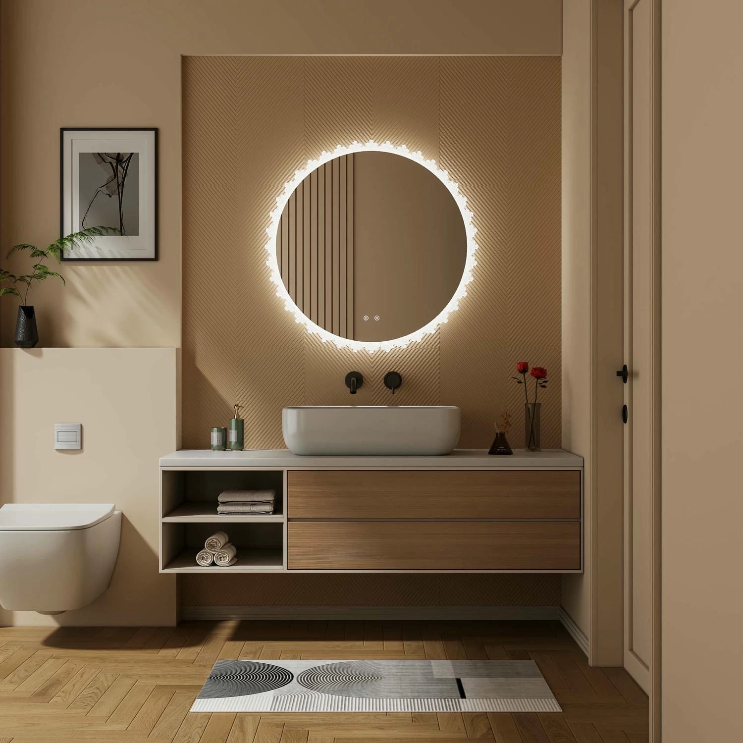 Lighted Bathroom Vanity Mirror