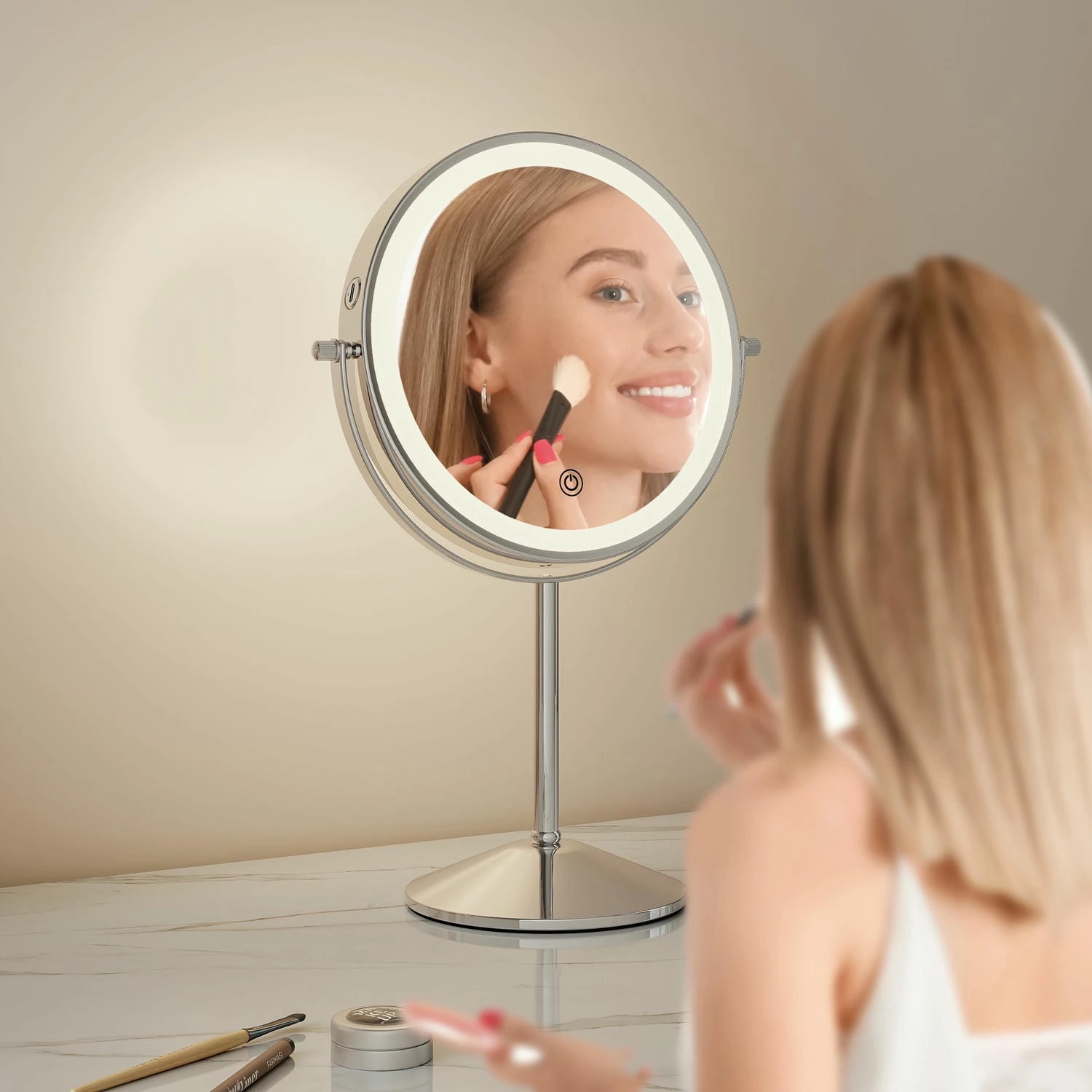 Double Sided LED Vanity Mirror