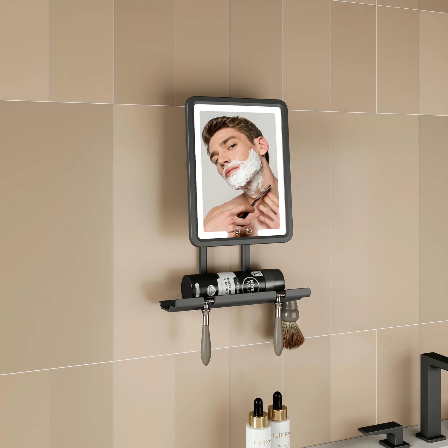 Anti Fog Shaving Mirror For Shower