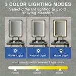 LED Heated Fogless Shaving Mirror