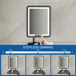 LED Heated Fogless Shaving Mirror