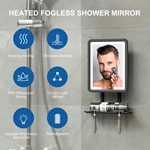 LED Heated Fogless Shaving Mirror