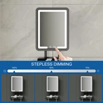 LED Heated Fogless Shaving Mirror