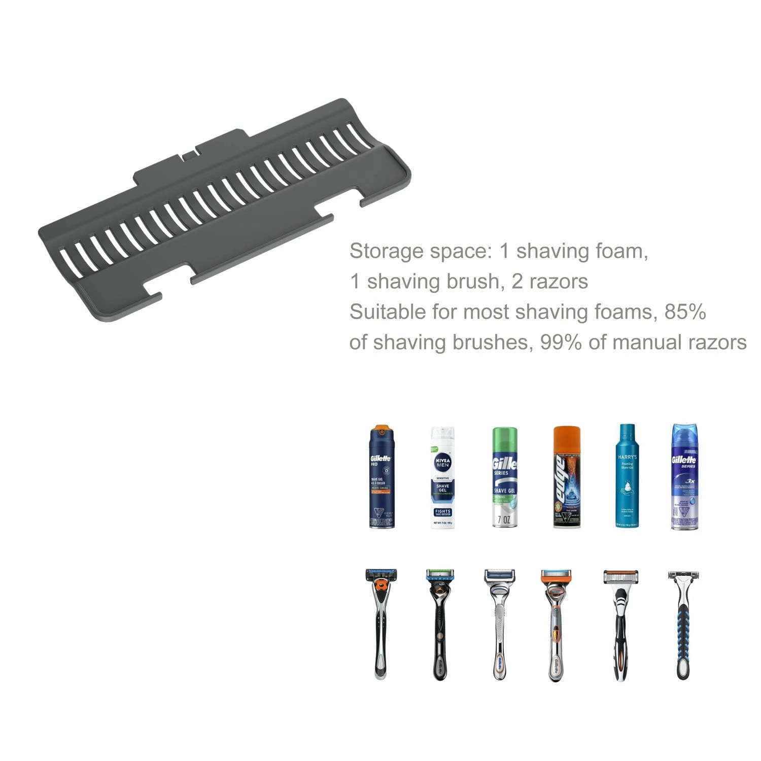 LED Heated Fogless Shaving Mirror