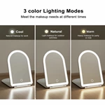 Led Arched Folding Travel Mirror