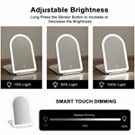 Led Arched Folding Travel Mirror